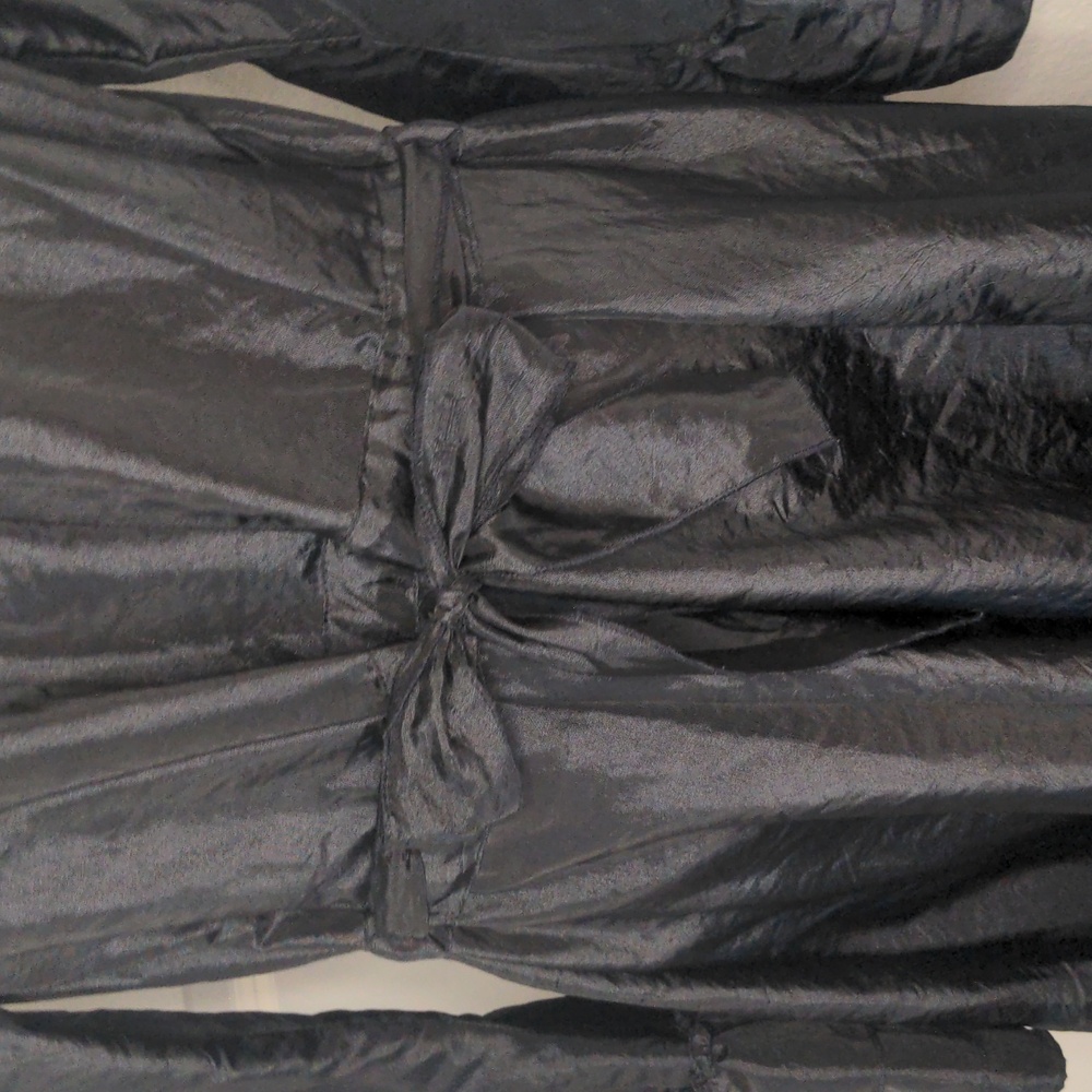 Cordelia Black Ruffle Victorian Duster Jacket Gothic Edwardian Whimsy Goth Sz M - Picture 9 of 12